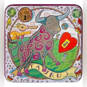 Pre De Provence - Taurus Zodiac Engraved Bar Soap in Gift Tin